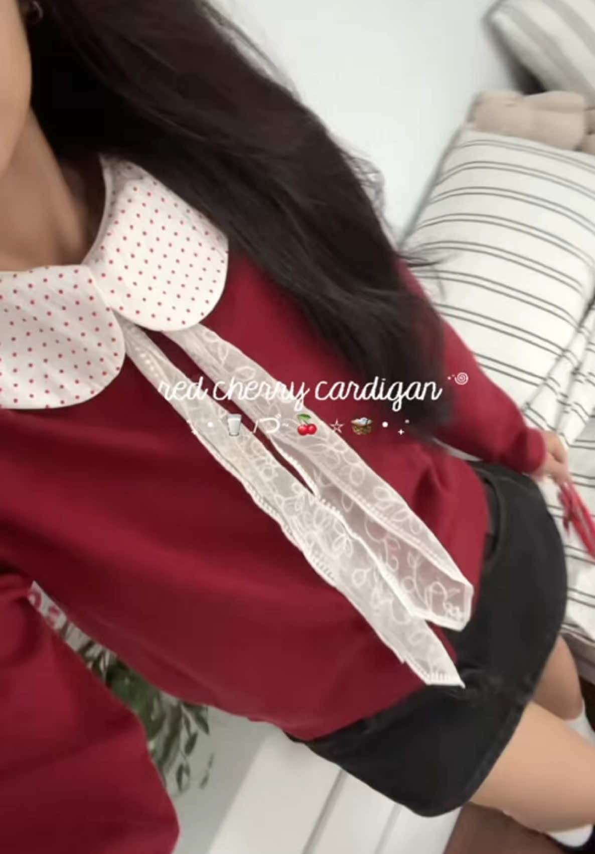 Tui đã sẵn sàng gòiii 🍒🥛 #cardigan #girlyoutfit #goclamdep #calemclub #fyp 