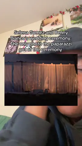 I’m glad she won this round with the paparazzi this photo is buns anyway, also her main wedding dress was probably a ball gown. #selenagomez #bennyblanco #selenagomezwedding #xyzbca #foryou 