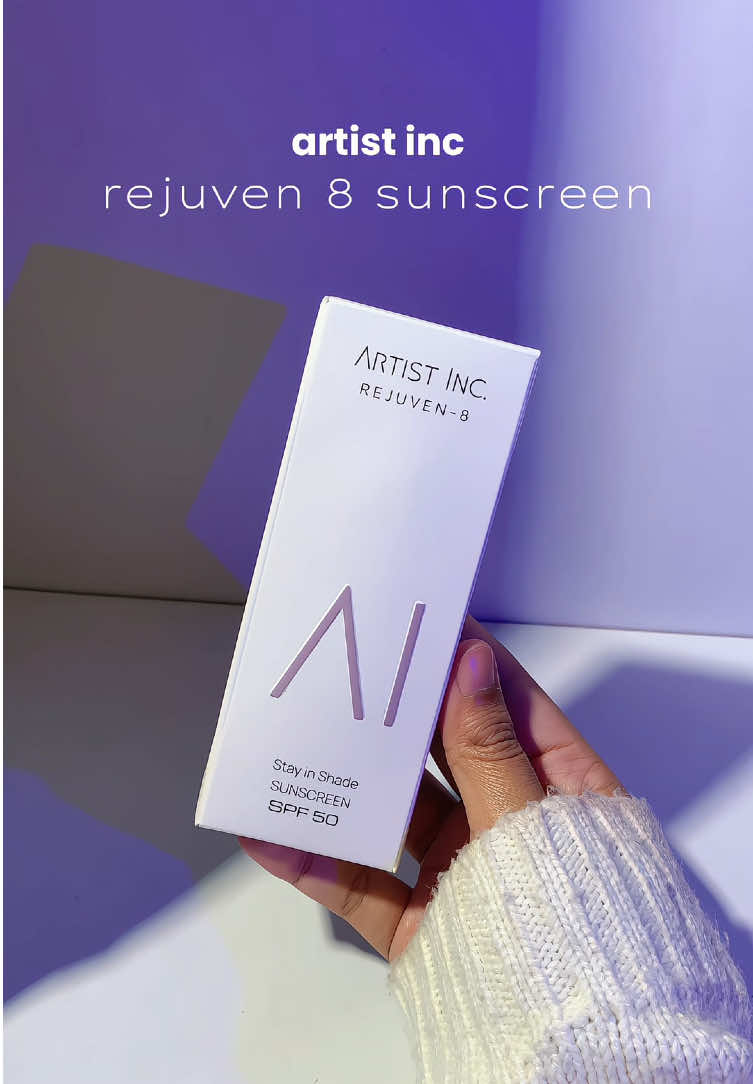 artist inc rejuven 8 sunscreen! 🤍 #artistinc #sunscreen #artistincsunscreen 