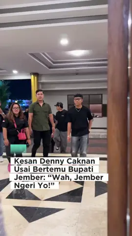 Alhamdulillah,hari ini  pendopo  Jember  kedatangan tamu istimewa DENY CAKNAN. Salah satu penyanyi terbaik di Indonesia  #jembermaju #gusfawait #pemkabjember #bupatijember 