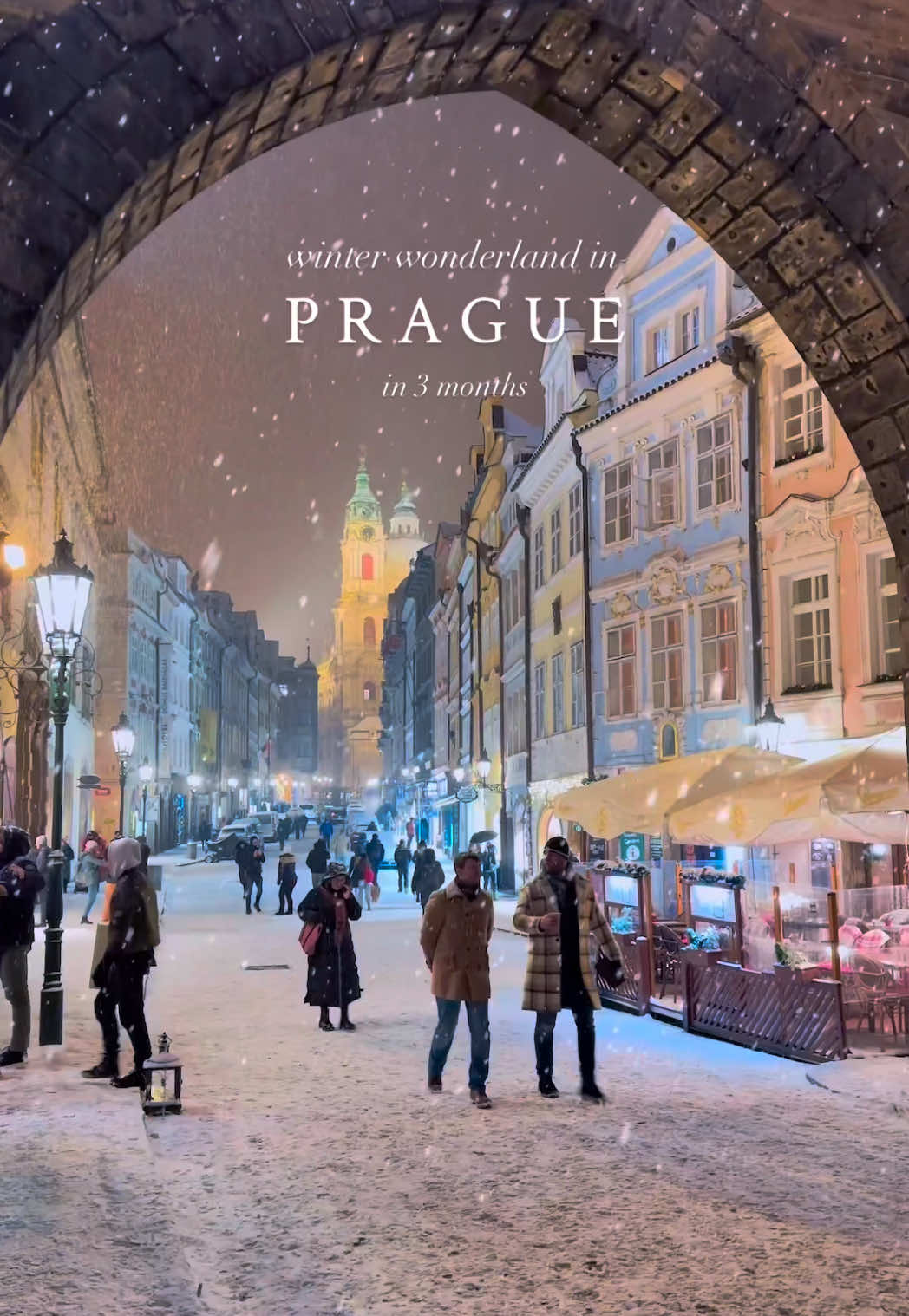 This is Prague in Winter, a Magical Wonderland ✨☃️ Prague turns into a true fairy tale in winter. With snow blanketing its cobblestone streets and historic landmarks, the city becomes a serene and enchanting wonderland. The Charles Bridge and Prague Castle are especially breathtaking, their beauty heightened by the crisp winter air and soft, frosty light. ❄️🌟 Strolling through the Old Town Square, you’ll be captivated by its timeless charm. The city’s cozy cafés, warm lights, and picturesque architecture make it the perfect destination for a winter escape. Sip on hot mulled wine, enjoy traditional Czech pastries, or simply wander through the snow-dusted streets for an unforgettable experience. Whether you’re visiting for the culture, the views, or the magical winter ambiance, Prague is an essential stop for anyone seeking a fairy tale getaway. 🇨🇿❄️ #Prague #WinterWonderland #WinterTravel #VisitPrague #snow   