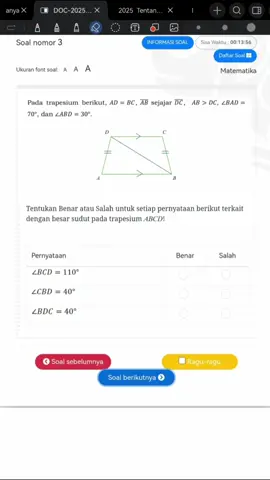 TKA Trapesium Sama Kaki: Sifat dan Cara Mengerjakannya! #TKA #SNBP 