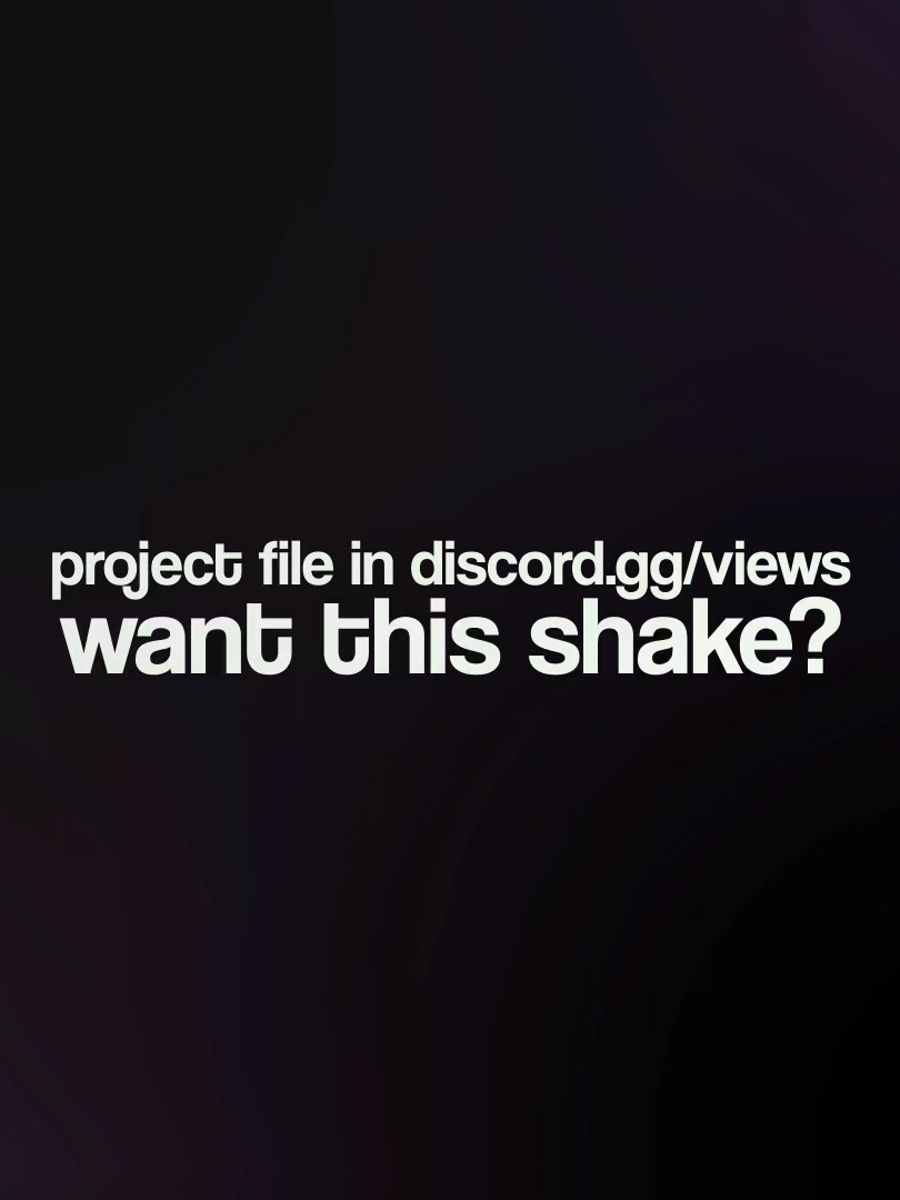 Motion Graphic Shake Tutorial | More tutorials in discord.gg/views #viewsarchives #aftereffects #motiongraphics #discord #motiongraphicsdesign #fy #cammovementedit #motiongraphicsedit #motion #typography #typographyedit #edit #tutorial #tutorials