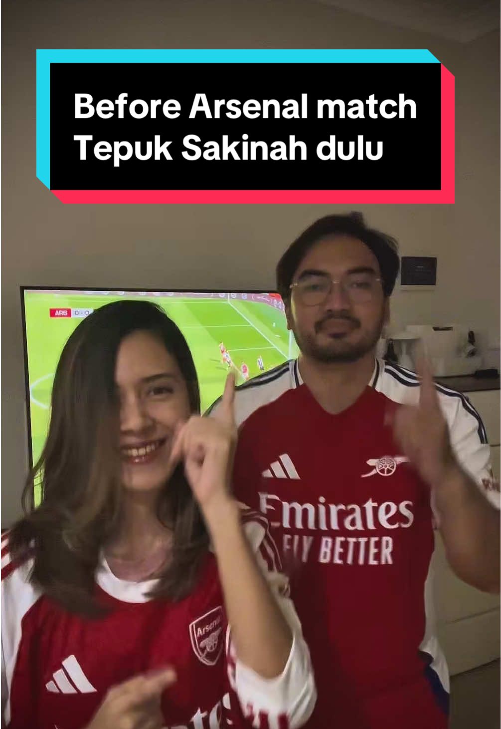 Biar kokoh & sakinah sebelum lawan Newcastle @arsenal @The Gooners Wave @adidas  #fyp #arsenal #tepuksakinah