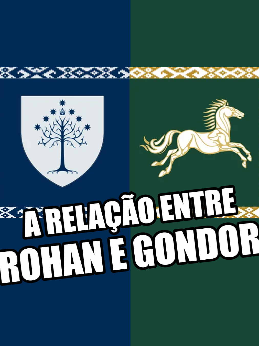 Entenda a relação entre as nações de Rohan e Gondor! #senhordosaneis #lordoftherings #roham #gondor #tolkien#horse #cavalo