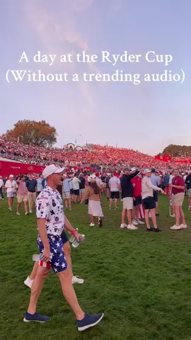 A Saturday at the Ryder Cup (without a trending audio) Although it’s not looking good for the US coming into today, it was awesome to be at a Ryder Cup match at Bethpage Black. 