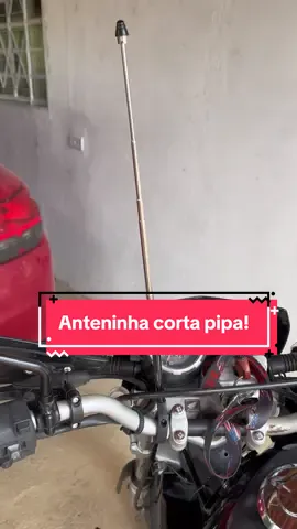 Antena corta pipa retrátil para salvar vida de motociclista!#criacoesderenato #montadinhabh #montadinhasp #bike #transportes  @Renato ciclista 