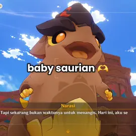 missing my boy arlo😭 (i named my baby saurian arlo <3) #fyp #GenshinImpact #babysaurian #tepletisaurus #natlan 