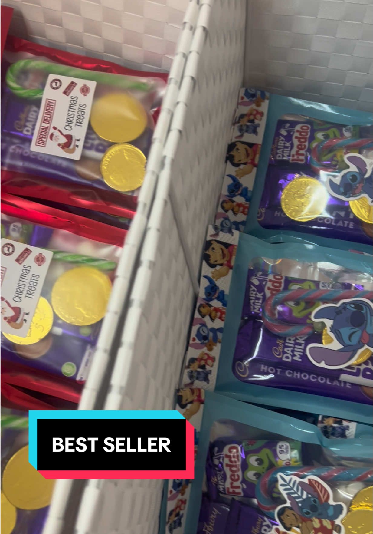 COMMENT BELOW WHAT ONES YOU WANT TO SEE THIS YEAR ‼️‼️‼️‼️  ……… We already have ……  🎅🏽 STITCH 🎅🏽 GRINCH 🎅🏽 STANDARD HOT CHOC 🎅🏽 SPIDER-MAN 🎅🏽 TOY STORY 🎅🏽 PEPPA PIG 🎅🏽 DISNEY CARS 🎅🏽 BLUEY 🎅🏽 #christmassweets #christmaschocolate #christmasgift #liloandstitch #fyp 