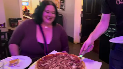 @Enzo’s Pizza This was worth the 4 hour drive for my birthday!!!! Food is amazing!!!! #slapyouinthefacecheese #cheesepull