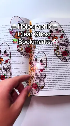 How cute are these new Holo tattoo ghost bookmarks we just added the shop?! ✨🪩 let me know if you have any questions! Shop & Materials are linked! #bookmark #BookTok #halloweencraft #craftideas #laminate @Bleidruck 