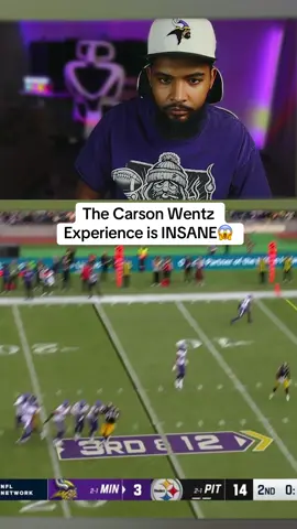 The Carson Wentz Experience is INSANE😱 #vikings #nfl #steelers 