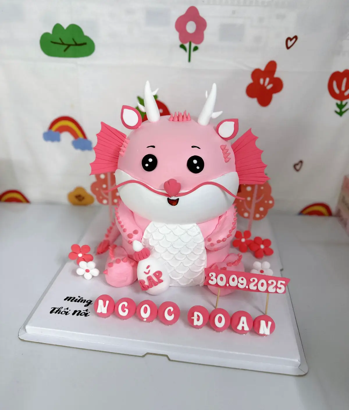 Mẫu thôi nôi cho bé rồng. ❤️ #tiemnhaquynh #banhsinhnhat #xuhuong #banhkemdep 