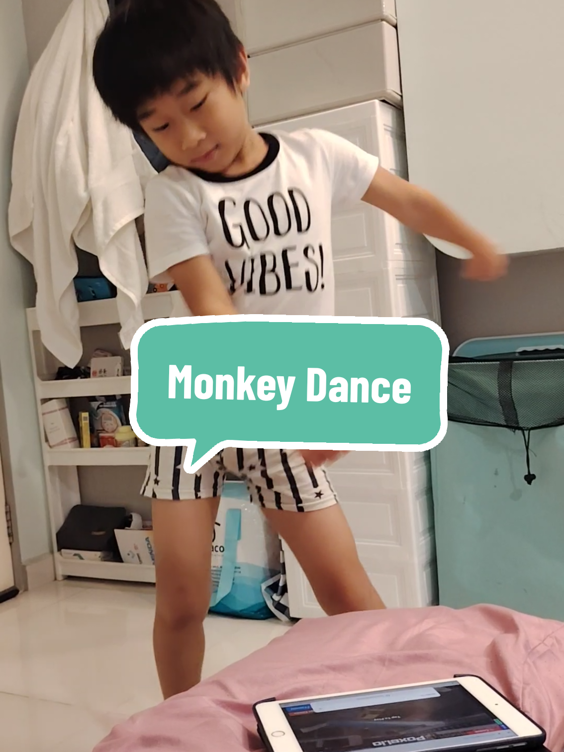 Monkey Dance 🐒  #KidDance #SGkid #Dance 