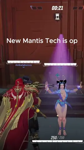 New mantis tech is crazy in Marvel rivals 😲🤯 @strawbrerie thanks for modeling #fyp #viral #marvelrivals #for #you #marvel #gaming #adam #warlock #mantis