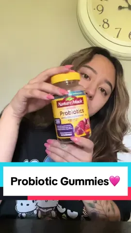 Helping my gut with probiotic gummies from @Nature Made Get yours from TikTok shop through the orange cart below!😊❤️ #naturemadevitamins #probiotics #wellness #vitamins #fyp 