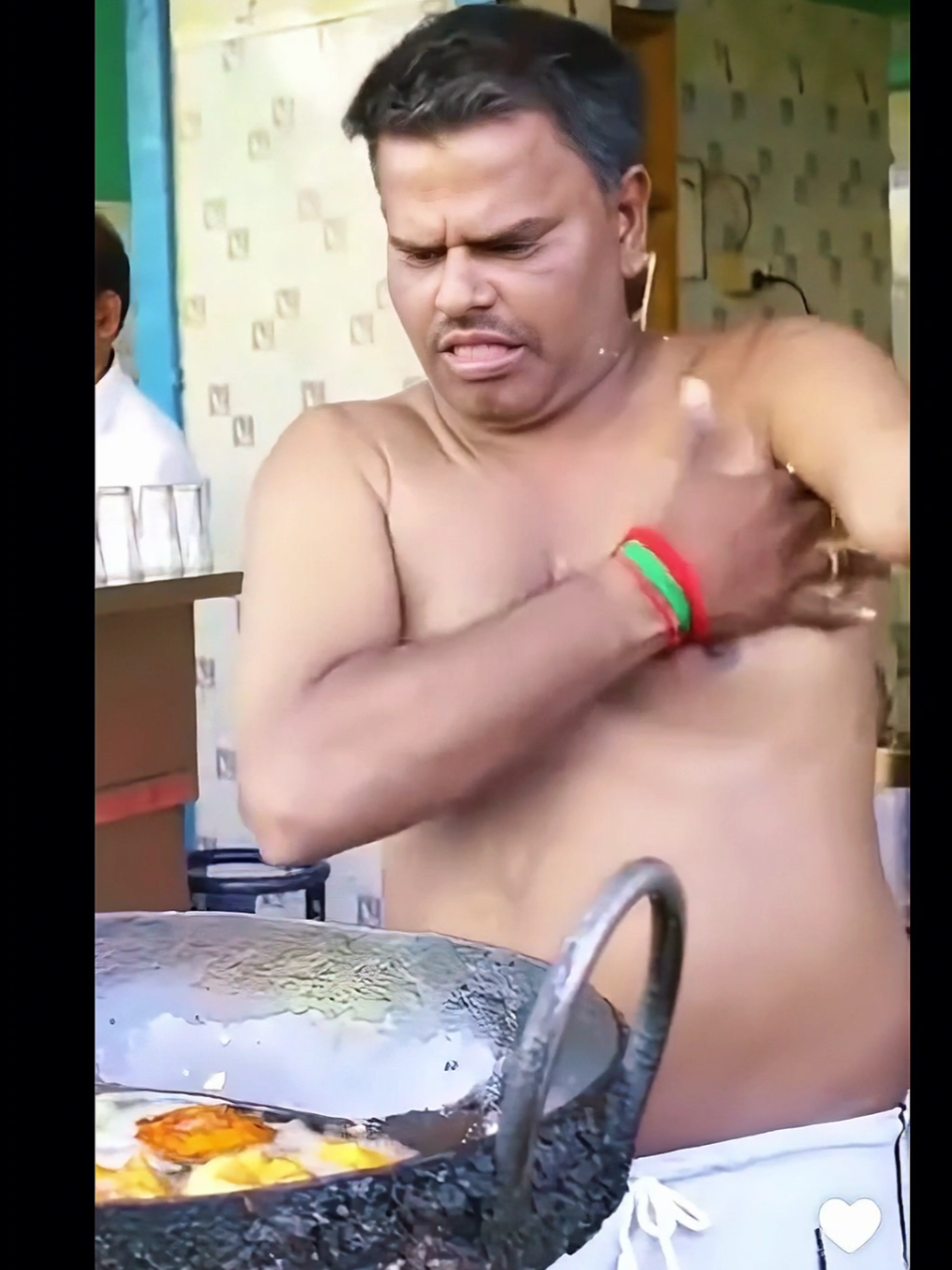 Indian street food reaction 🤣 #reaction #indianstreetfood #funny