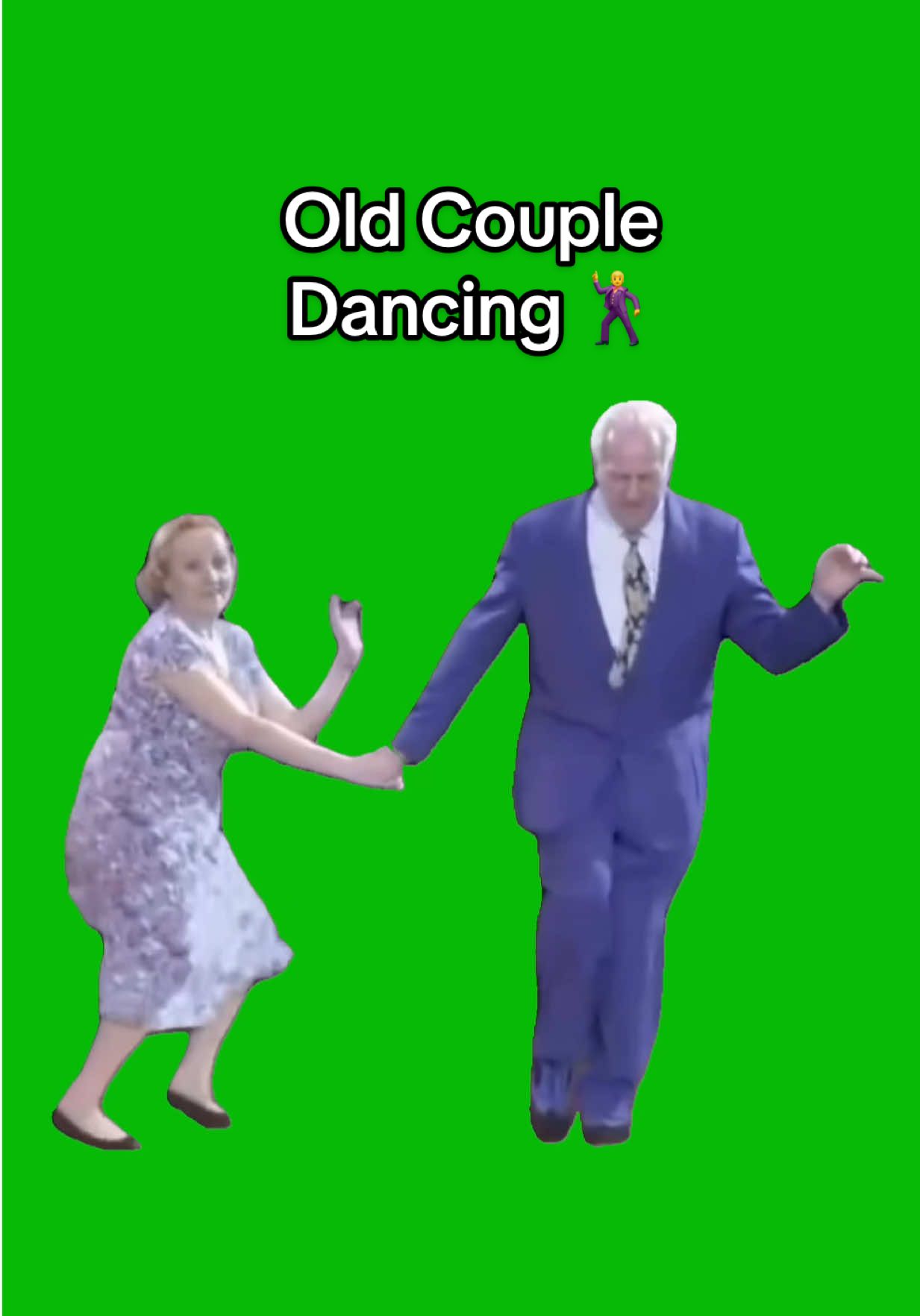 Old Couple Dancing 🕺 meme green screen capcut template #coupledance #oldcouple #dancing #dancememe #memes