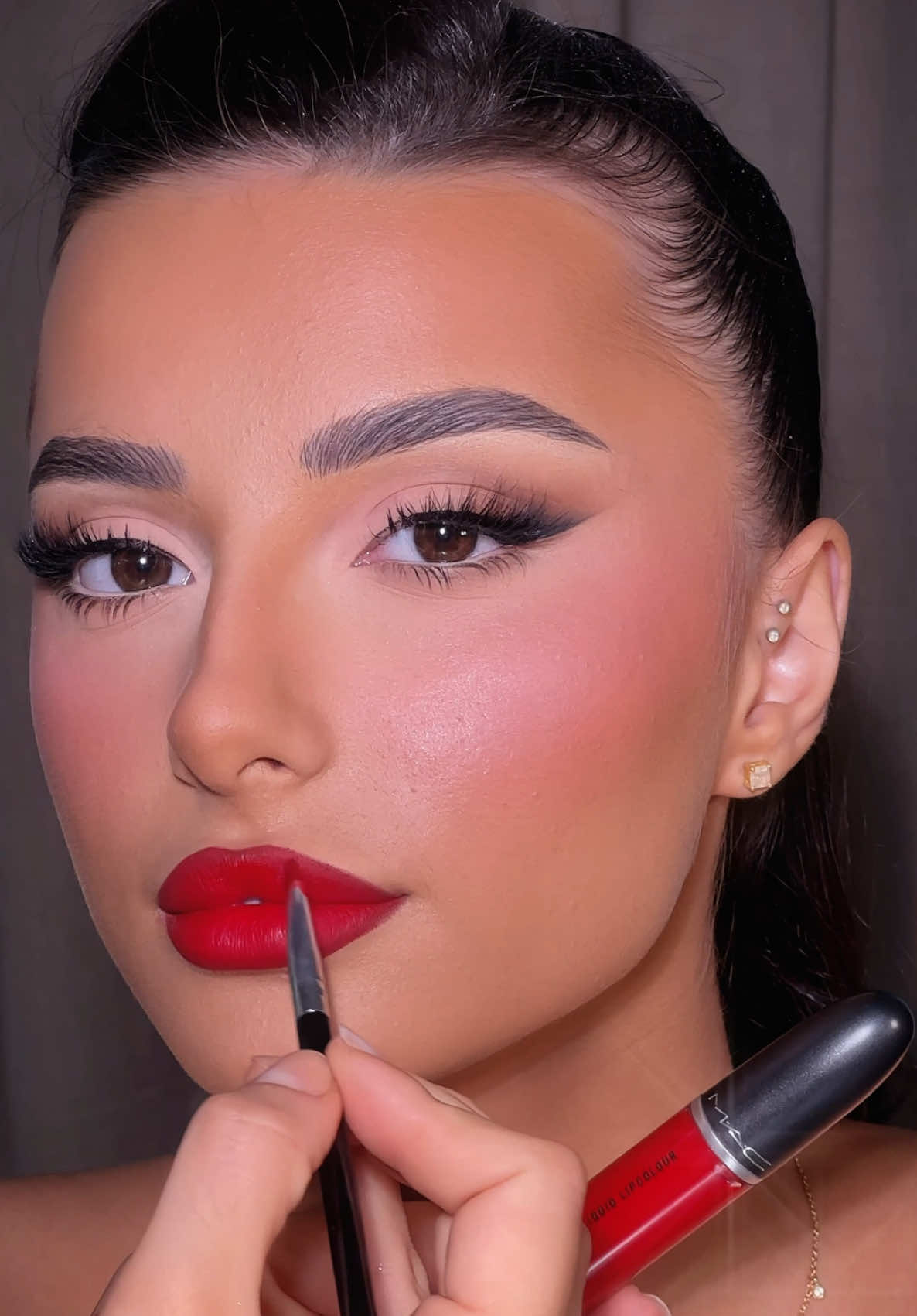 Red lip addict @maccosmetics #fyp#viral#promua#viralvideo#maccosmetics