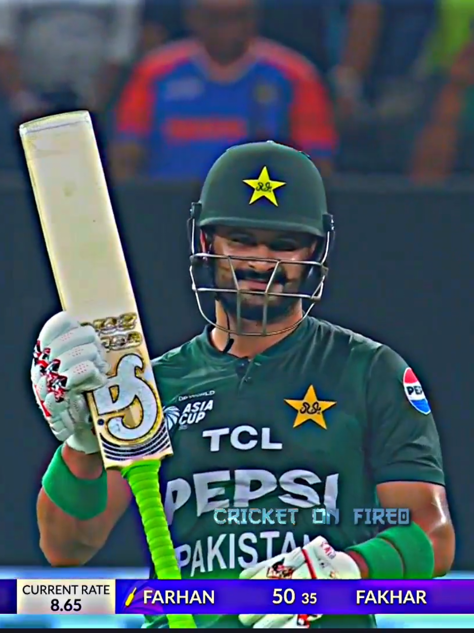 # Sahibzada Farhan's Brave Knock Against India | IND vs PAK | Final...#cricket #foryou #foryoupage #bdtiktokofficial #viralvideo 