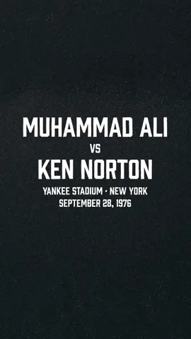 🥊🏟On this day in 1976🏟🥊 At the iconic Yankee Stadium, Muhammad Ali boxed in his third match against Ken Norton, which proved to be intensely competitive. With the scorecards tied going into the last round, Ali ultimately emerged as victorious. #MuhammadAli #Icon #Boxing #Fight #KenNorton #YankeeStadium #NewYork #Victorious #Champion