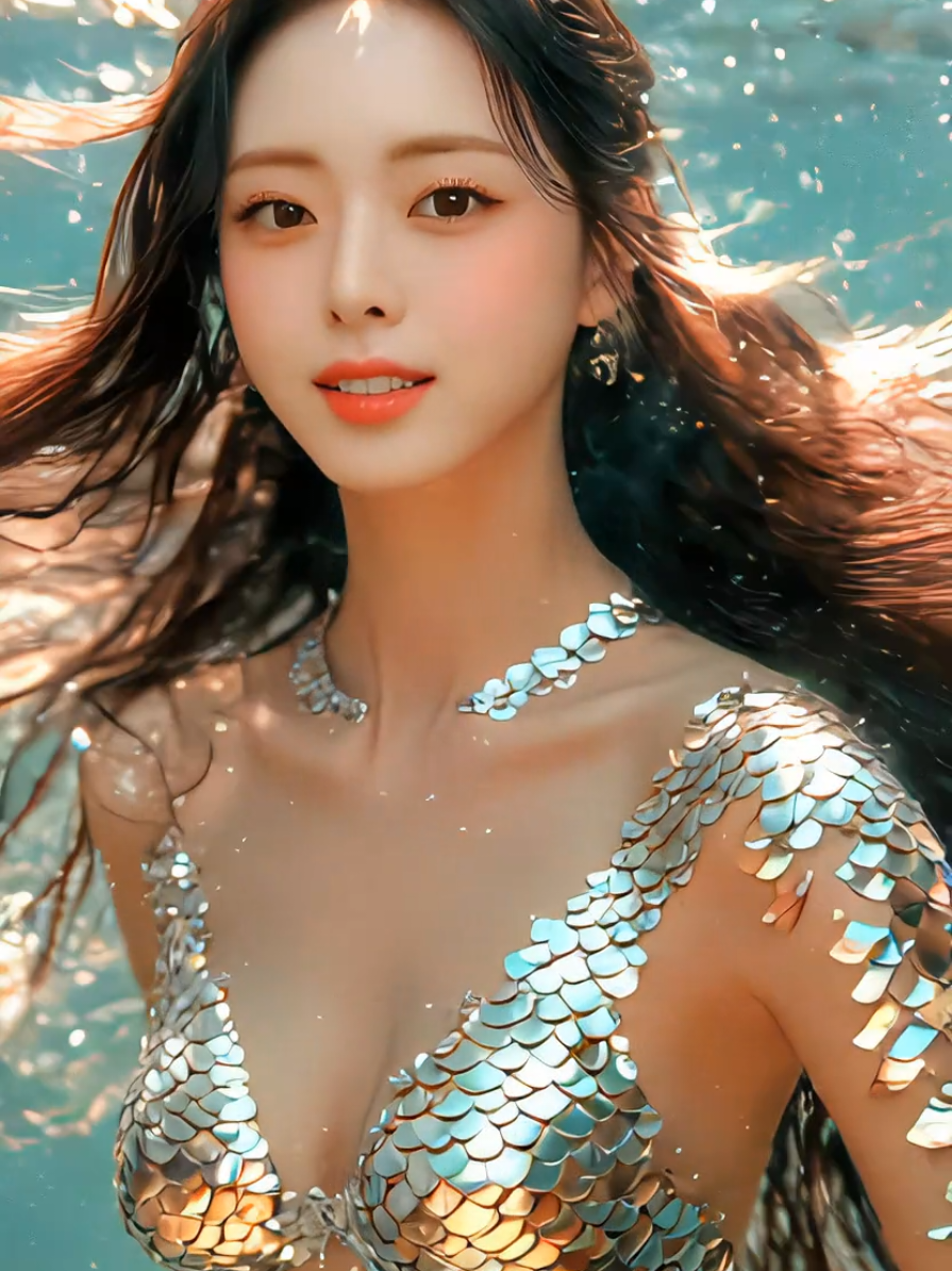 Yuna Mermaid 🧜‍♀️  #Yuna #ai #fyp #Mermaid #itzy 