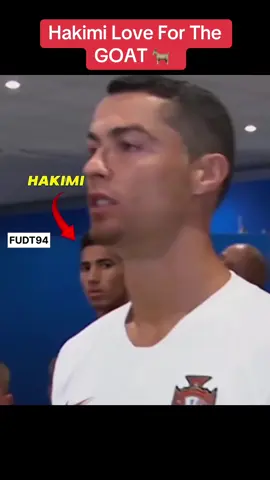 Achraf Hakimi Love For The GOAT 🐐 Cristiano Ronaldo ❤️ #achrafhakimi #hakimi #morocco #marocaine🇲🇦 