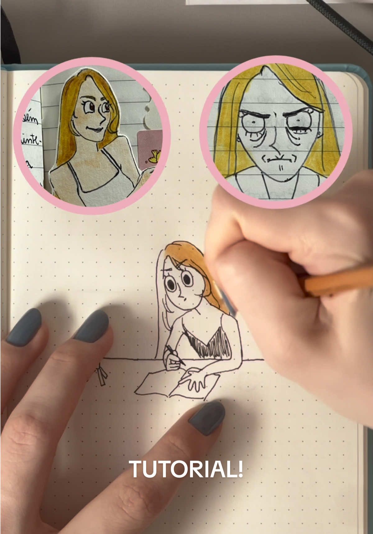 como faço os desenhos do meu diário!! o vídeo ficou meio estranho eu gravei com flash quase fiquei cega #diary #diario #diaryofawimpykid #teen #art 