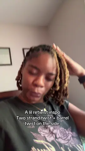 A style to try if you need some loc inspo for a retwist #locinfluencer #twostrandtwist #halfuphalfdown #loctiktok #retwistlocs 