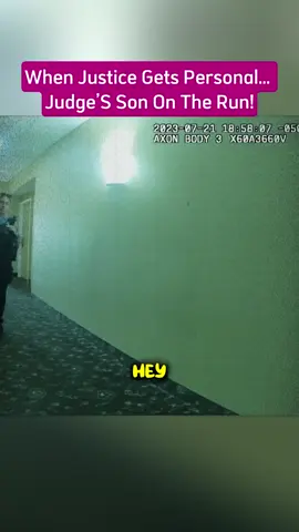 When Justice Gets Personal… Judge’s Son on the Run! #fyp #viral #trending #foryou #cops