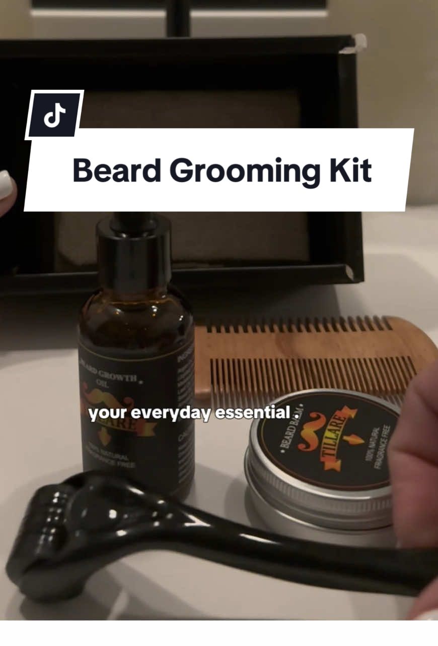 The perfect Christmas Gift for the bearded man in your life #mensgrooming #beardcare #mensgroomingtips #groomingessentials #growingabeard 
