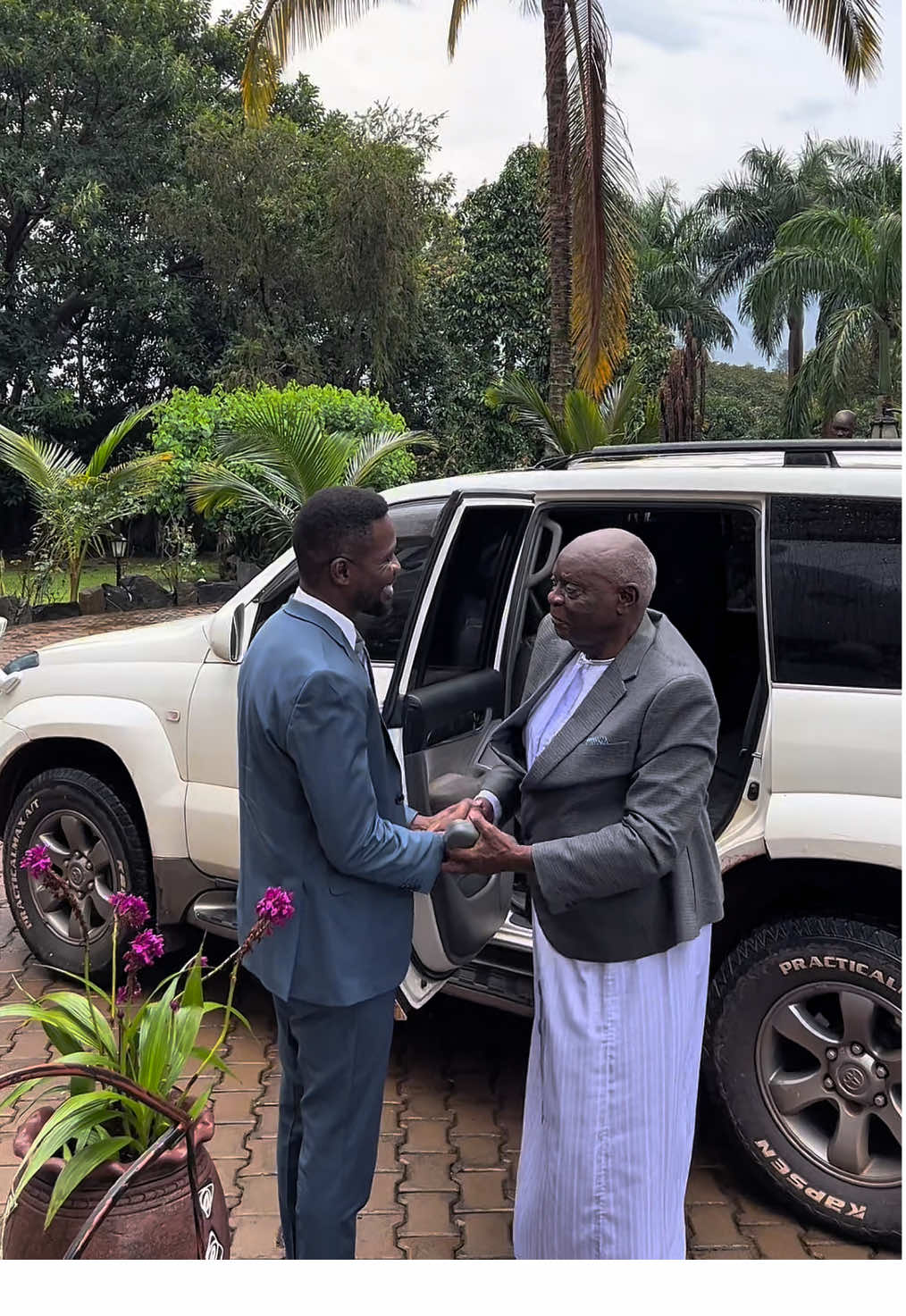 Such an honor to host our elders for a meal and prayer. 🙏🏽 Awo tuba tusimbudde!