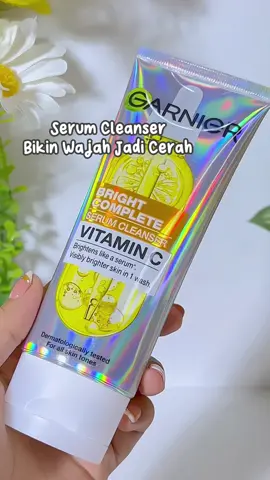 Garnier Seruam Cleanser 💦✨ #garnierbrightcomplete #garnierserumcleanser #garnierfacewash #facewash #skincare 