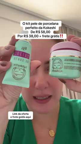 Vai esgotar! O kit pele de porcelana da Kokeshi é perfeito! Produto nacional com tecnologia japonesa. Simplesmente restaura a nossa pele. Amo e não vivo sem! #peledeporcelana #kokeshi #peleperfeita #pelemadura #skincare 