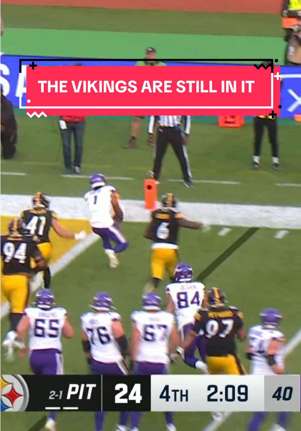 And just like that the @Vikings are back in it! #nfl #nflukire #vikings 