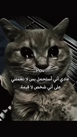 عادي اني استحمل بس بس لا تعاملني على اني شخص بلا قيمه.. #حب #اصدقاء #fybシ #feryou #viralvideos 