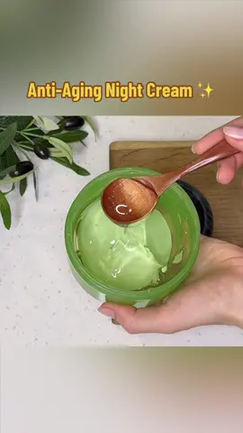 This anti-aging night cream works while you sleep 🌙✨ It helps smooth wrinkles, deeply nourish the skin, and restore a youthful glow. Wake up with soft, refreshed, and radiant skin 💛 Use nightly for the best results!  #NightCream #AntiAgingCare #WrinkleFree #NaturalSkincare #DIYBeauty      