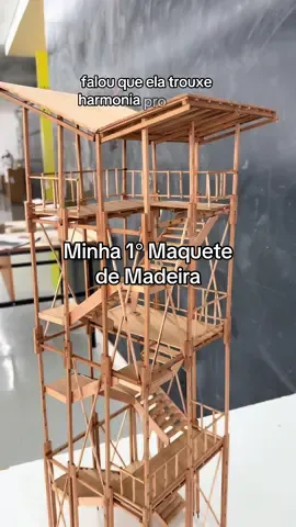 acho que eu perdi as contas de quantas vezes a gente errou fazendo essa maquete kkk #arquitetura #foryou #maquete 