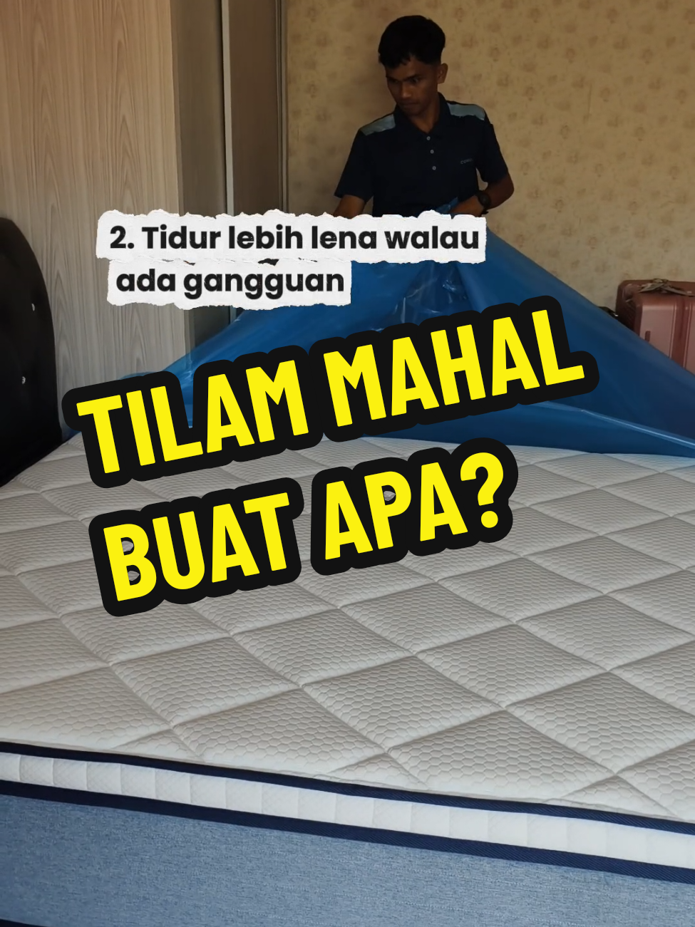 Tilam apa beli mahal-mahal meh? #tilamcoway #mattressmalaysia #tilampoketspring #tilambest #tilamhotel