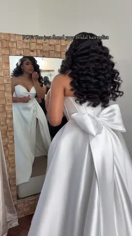 bridal season is here, good thing you found me ✨ • You can book a “Travel Consultation” and we can discuss your needs for wedding travel, photoshoots, birthdays etc.  • #memphishairstylist #bridaltiktok #bridalhairstyle #fyp #memphisstylist 