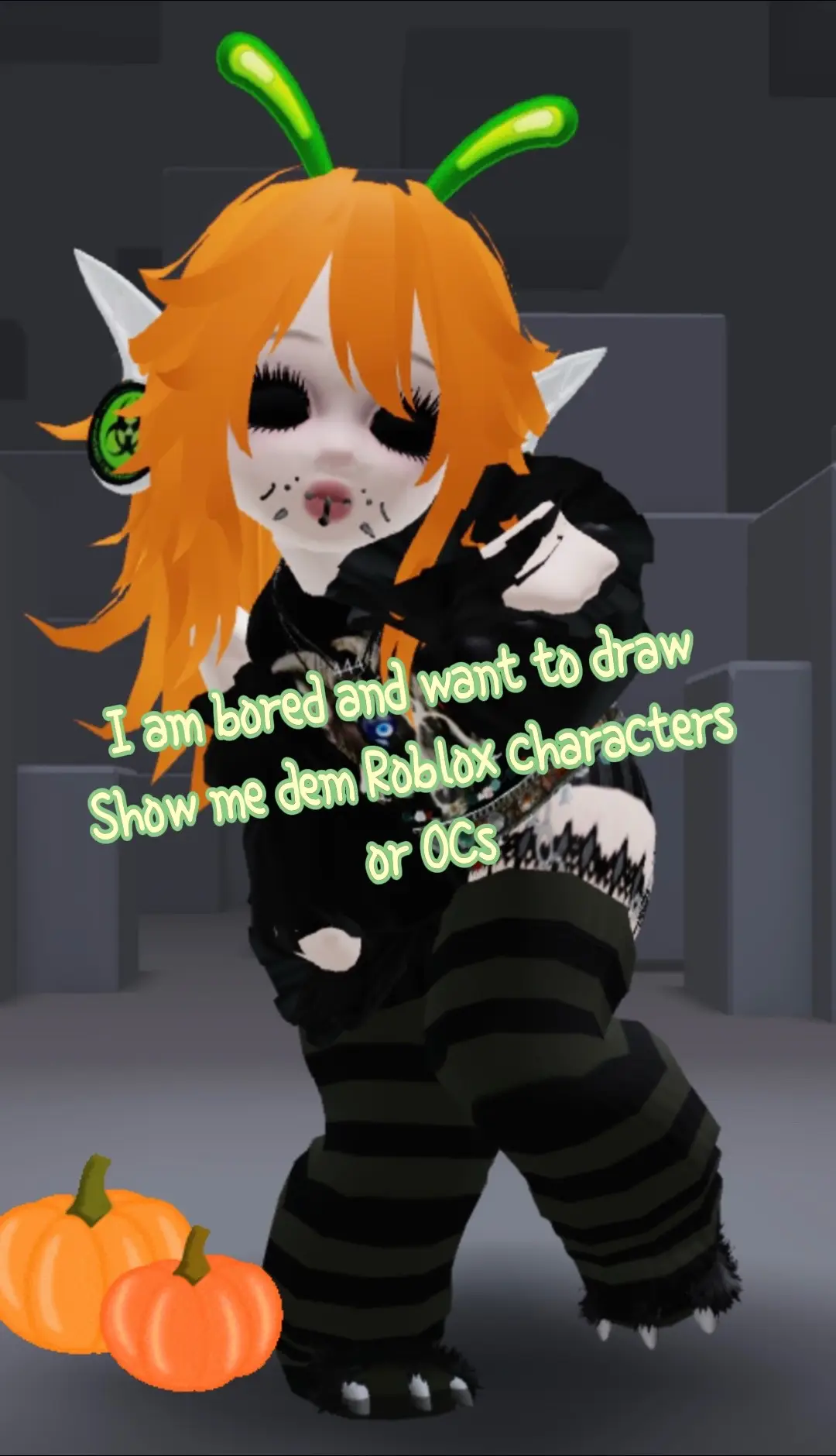 I am bored and want to draw show me dem Roblox characters and or OCs 😋 #draw #bored #roblox #oc #art 