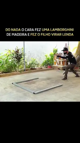 O cara fez uma Lamborghini de madeira #ideiasincriveis #carros #maquina #ideias #videoviral 