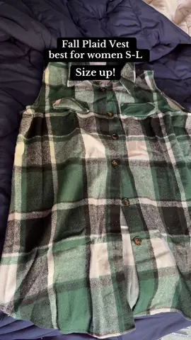 Fall plaid vest is super cute for the season but make sure you size up!! #fallfashion #fallootd #ootdinspo #fallfashionfinds #tiktokshop 