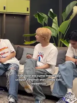 I hope people don't hate #renjun dia cuma pgn ngasi selamat ke leadernya karena semuanya lagi bahas projek masing