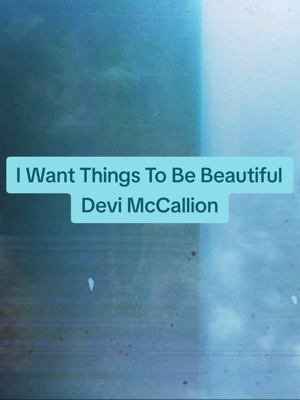 I Want Things To Be Beautiful - Devi McCallion #lyricsvideo #song #music #fyp #foryou #devimccallion 