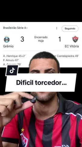 Vitória perde na Arena Grêmio por 3x1 e vê Z4 se tornando familiar… #ecvitoria #gremio #gremiomaiordosul💙🖤🤍 #arenagremio #ecv 