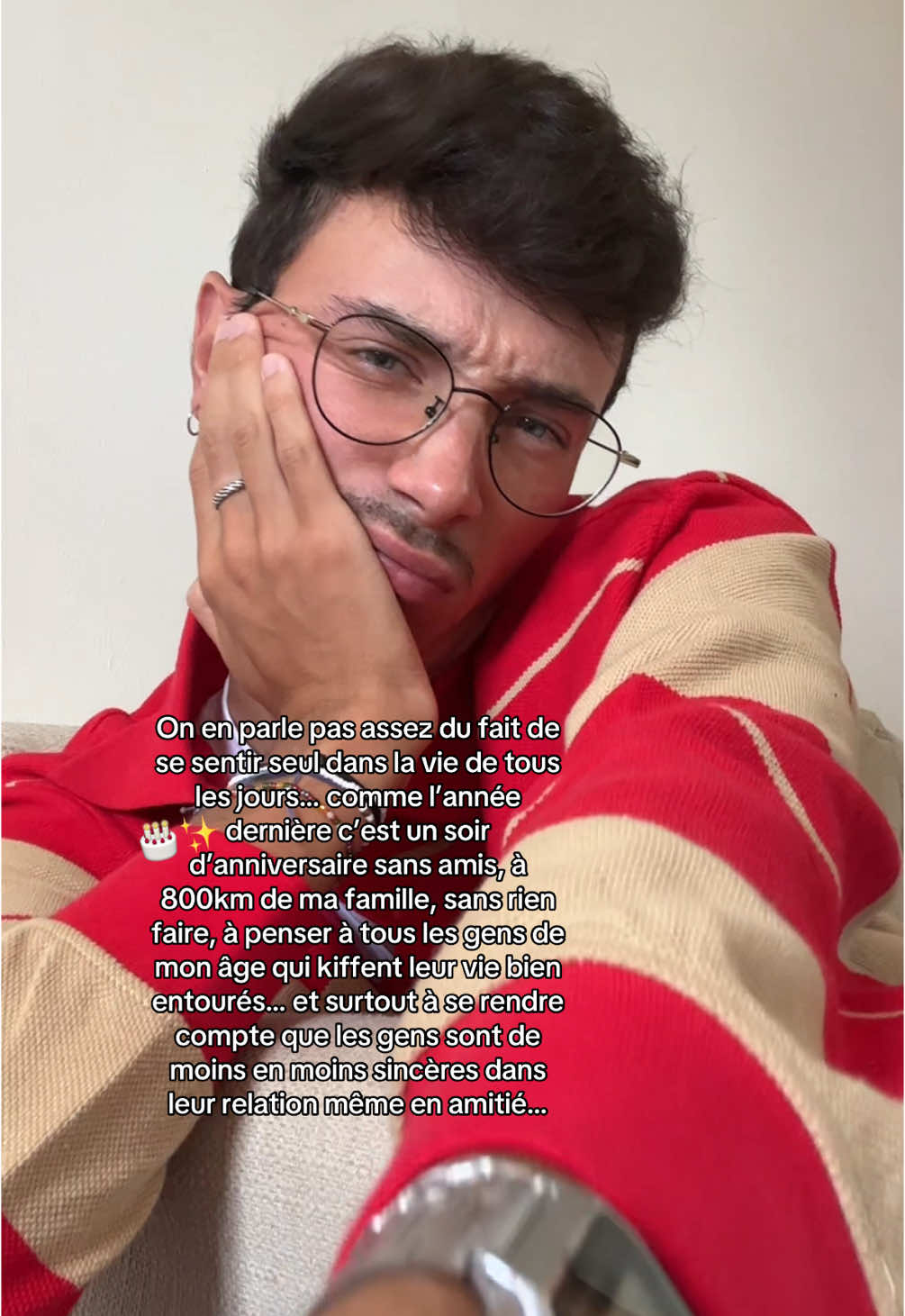 Un dimanche que j’aurais préféré passer autrement #fypシ゚ #contentcreator #anniversaire #solitude #amitie #deception 