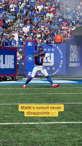 LEEEEEK ENERGY 🔥 #giants #nfl #maliknabers #football #gameday 