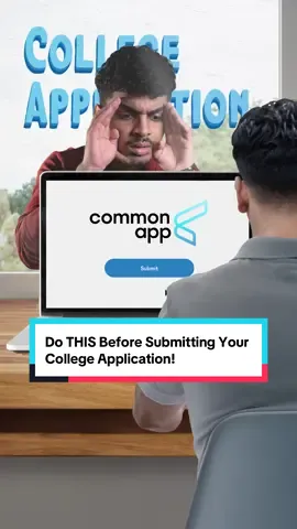 DON’T submit your college application until you do THIS! 🤯 #student #college #school 
