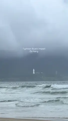 Da Nang is being affected by super Typhoon Bualoi The typhoon was generating winds of up to 133 kilometres per hour and is forecast to make landfall in central Vietnam today, slowing as it nears the coast. Northern and central provinces may see up to 600 mm of rain till Wednesday, with rivers rising by 9 meters and risks of flooding and landslides. Authorities in the central province of Ha Tinh have started to evacuate more than 15,000 people with thousands of troops on standby.  Residents in Vinh, capital of Nghe An province, where the typhoon is expected to make landfall, were rushing to secure homes, tie down boats, and stack sandbags or water-filled sacks on rooftops.   Vietnam suspended operations at four coastal airports yesterday, including Da Nang International Airport, and adjusted the departure time of several flights.  Schools in the typhoon-affected area will be closed today, with closures potentially extended if necessary. #danang #vietnam #typhoon #southeastasia 